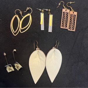 Assortment of fashion earrings.